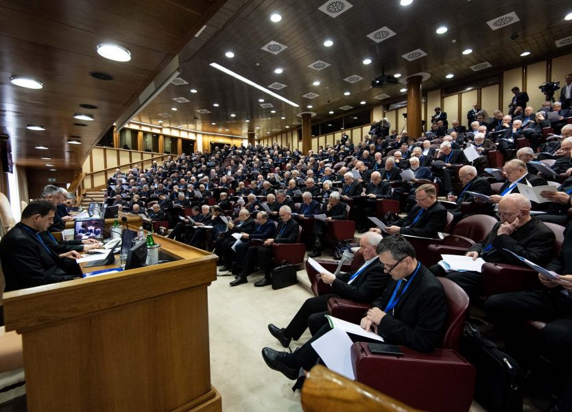 De Italiaanse bisschoppen tijdens hun algemene vergadering van 21 mei, een dag na hun ontmoeting met paus Franciscus