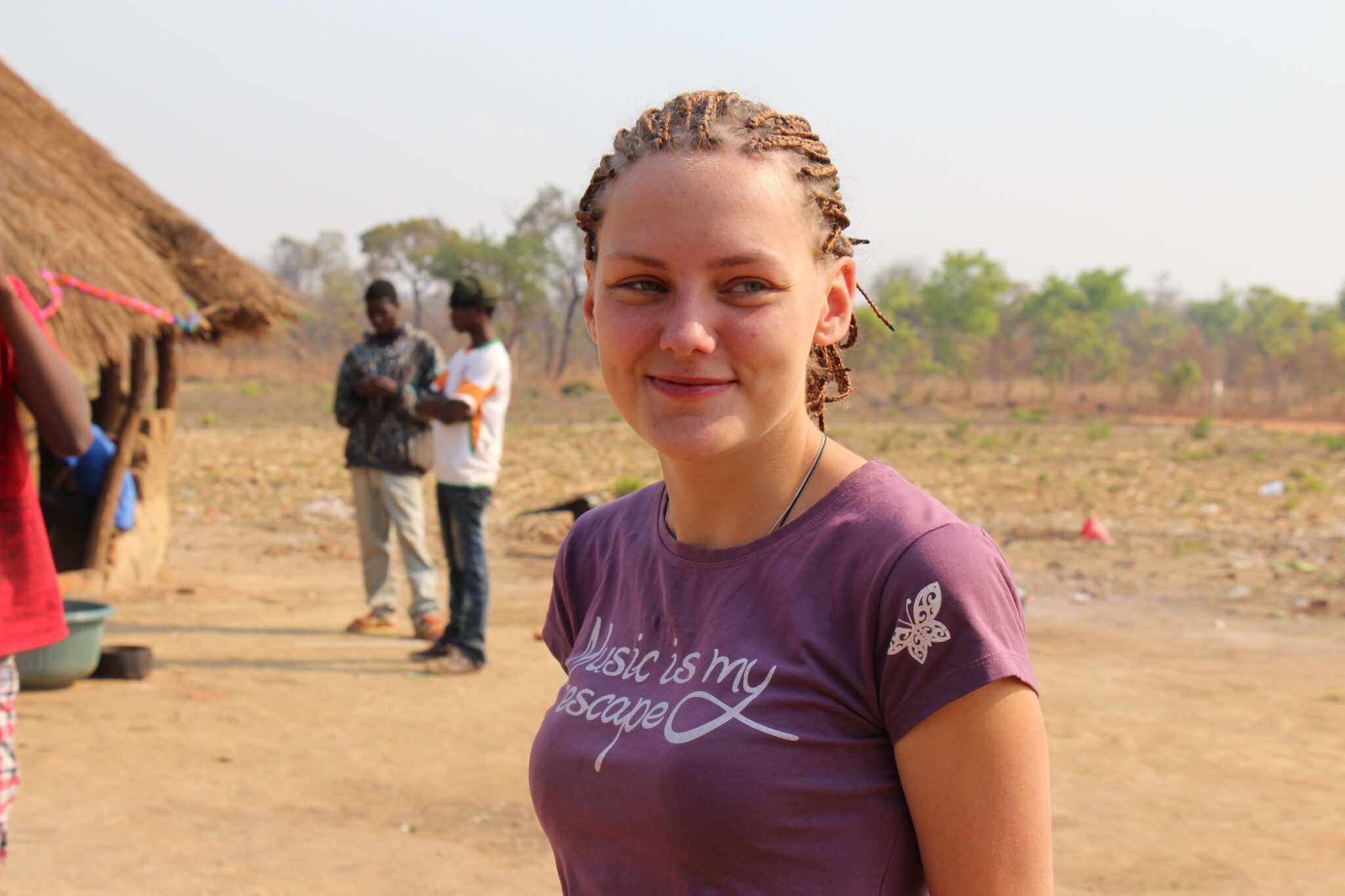 Helena Kmiec in 2013 op missie in Zambia 