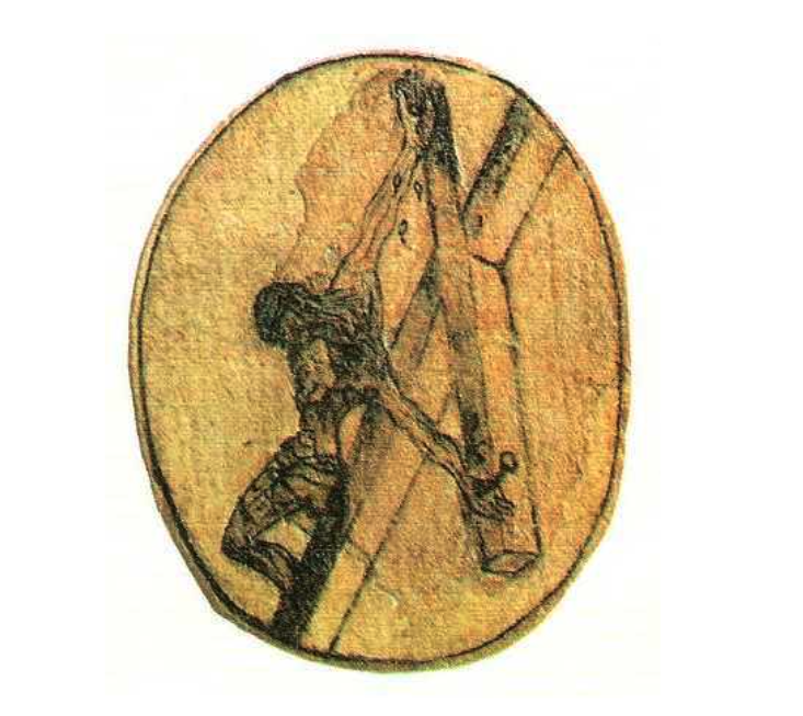 De tekening van de heilige Johannes van het Kruis.