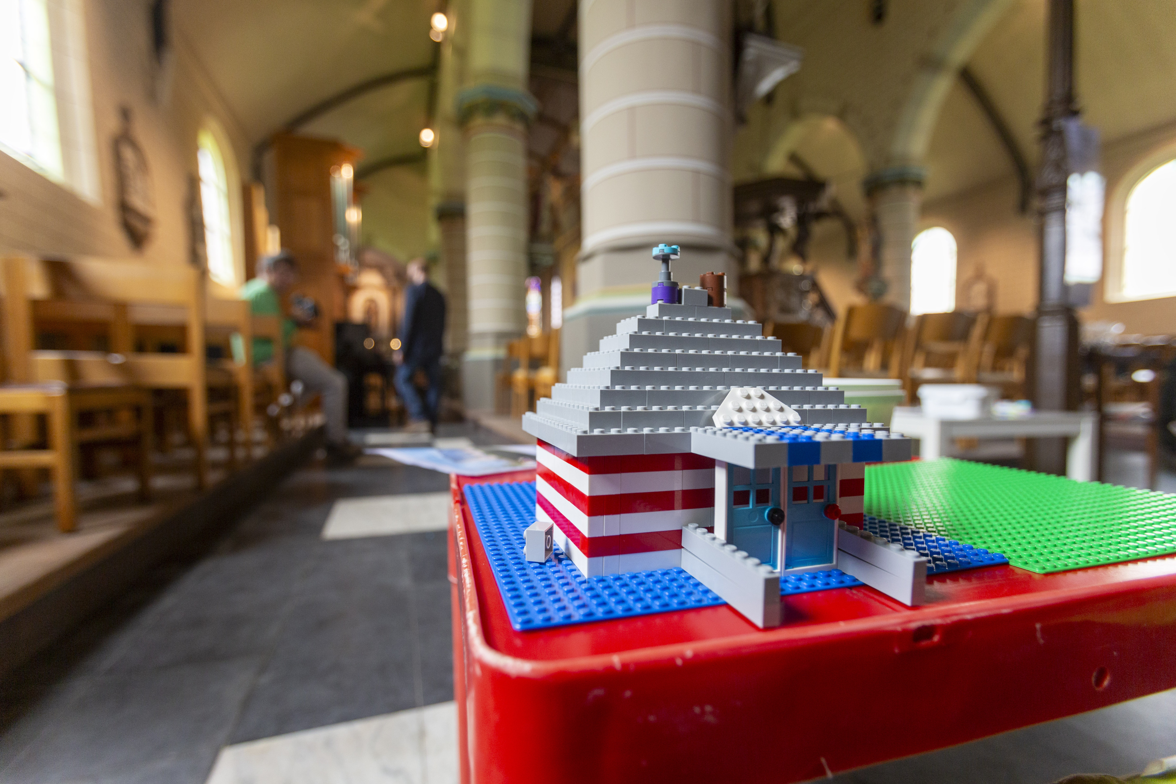 In Herentals konden kinderen aan de slag gaan met Lego-blokken.