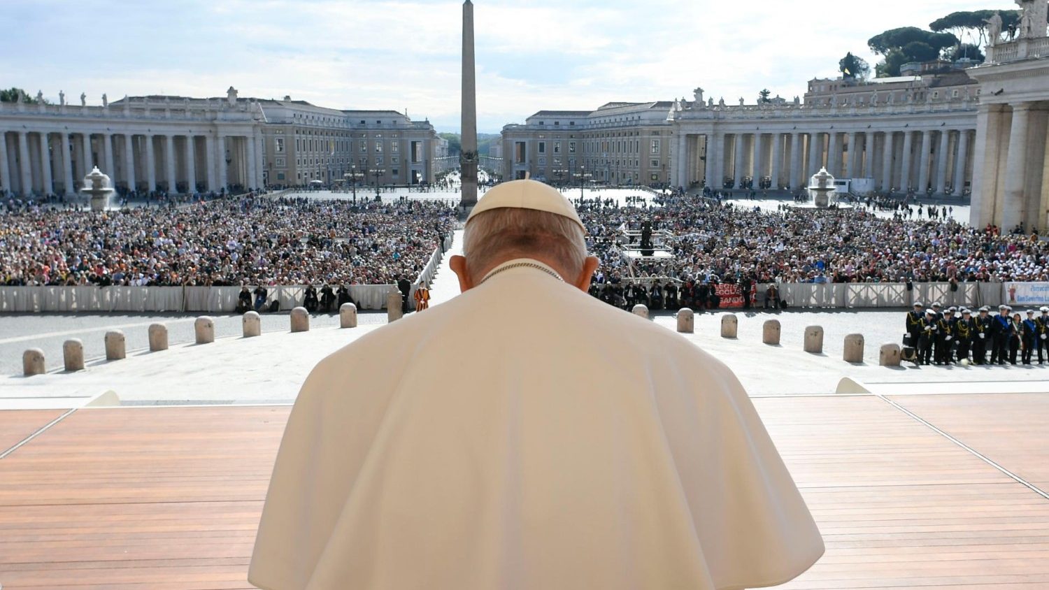Paus Franciscus tijdens de algemene audiëntie van woensdag 3 mei 2023
