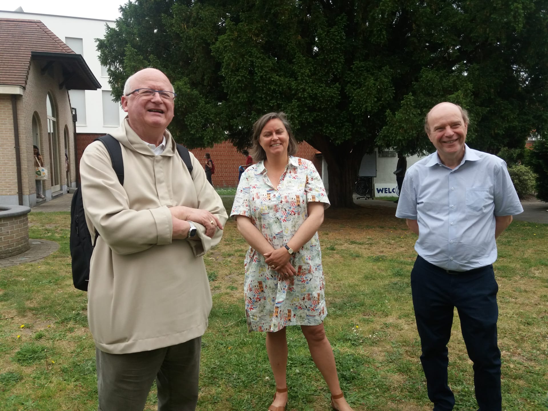 Bisschop Lode en prof Van Huylenbroeck
