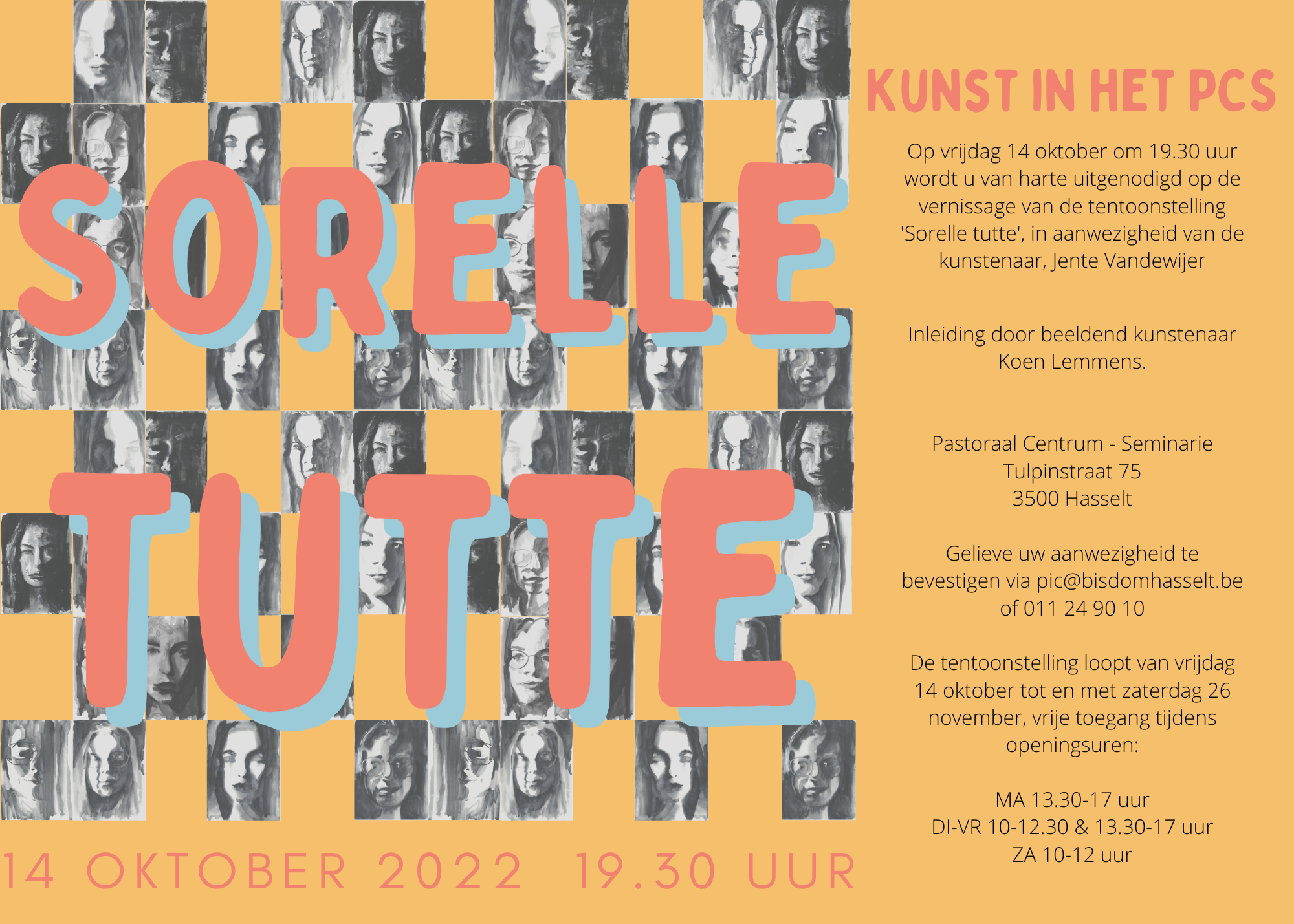 Sorelle Tutte, tentoonstelling van Jente Vandewijer