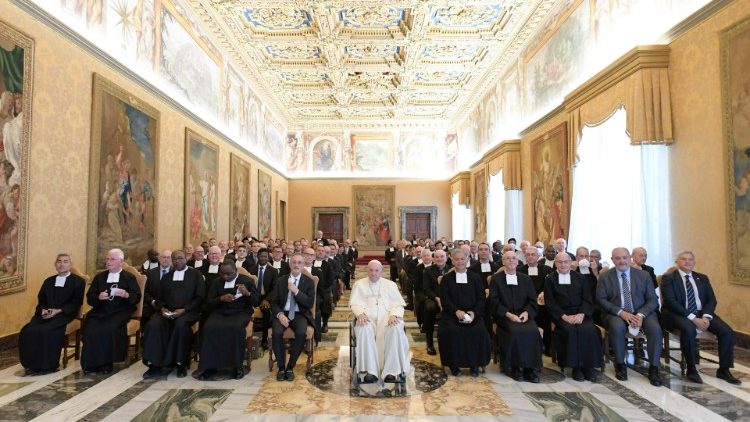 Broeders van de Christelijke Scholen bij paus Franciscus